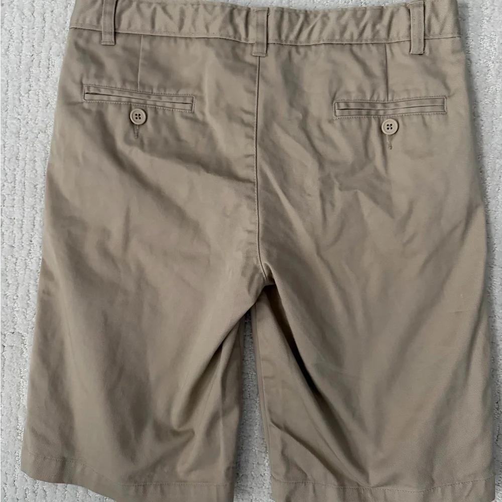 Tommy Hilfiger Khaki Kids Flat Front Shorts 14 Husky